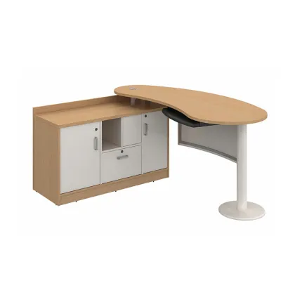 L Shape Executive MDF Office Desk - Cheap Price Popular Hospital Tables