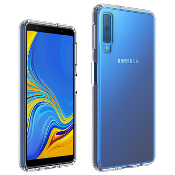 High Transparent Back Cover with Rugged Protection Bumper Case for Samsung Galaxy A7 2018