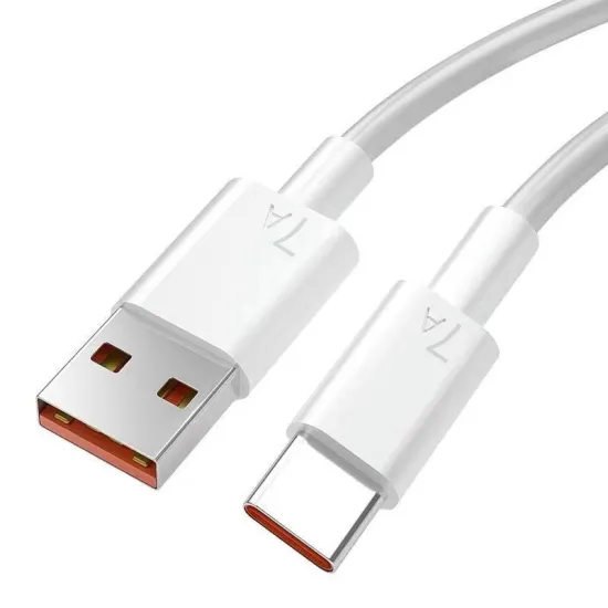 12A 120W Type C Super-Fast Charge Cable for Huawei P40/P30/Mate, Xiaomi, Oneplus, Redmi