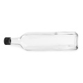 Bouteille en verre d'huile de cuisson à huile d'huile de 750 ml carrée de 750 ml