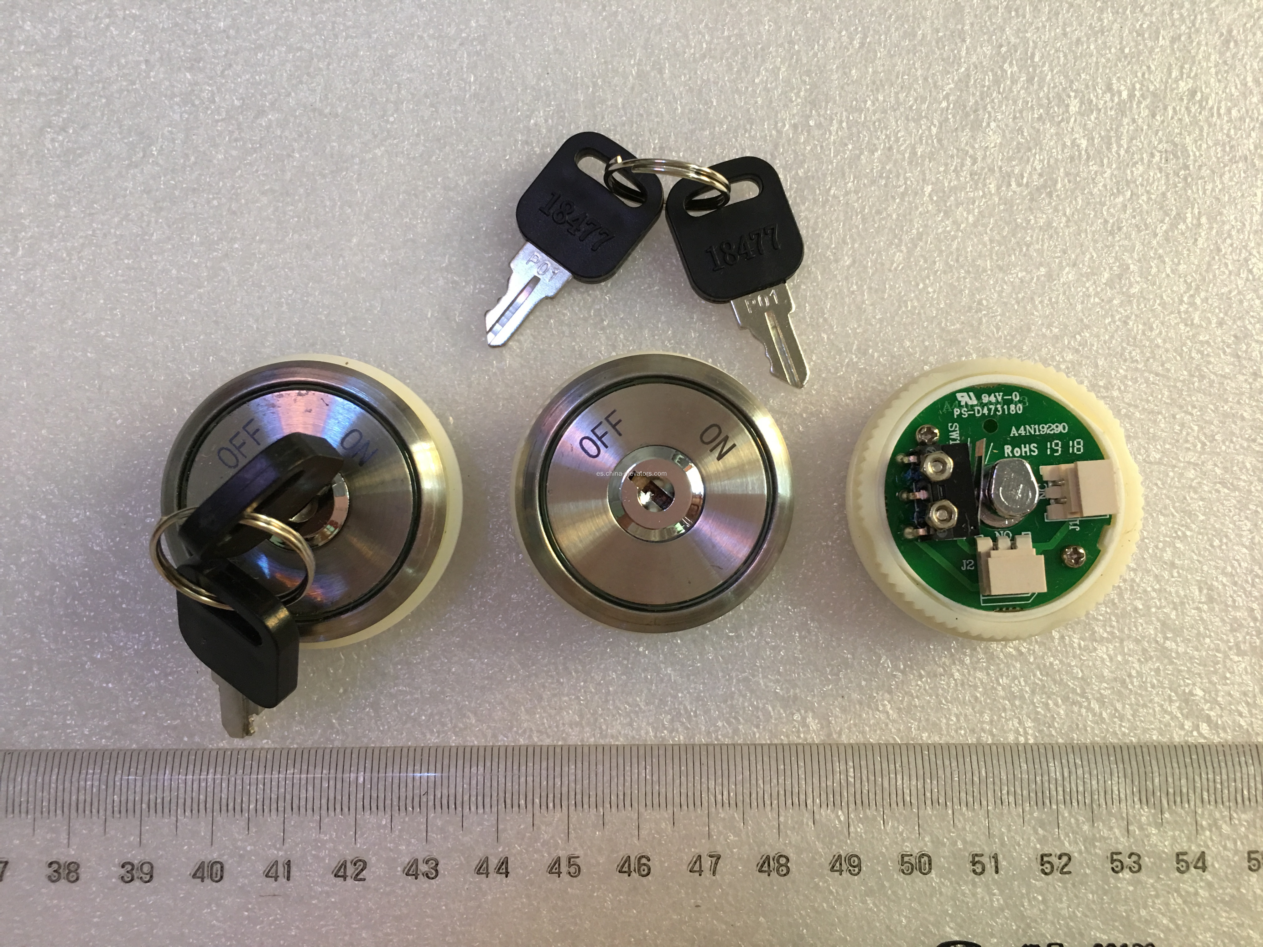 Interruptor de llave BAS10B para LOP de elevador