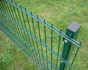 2D Square Column Double Wire Mesh Fence