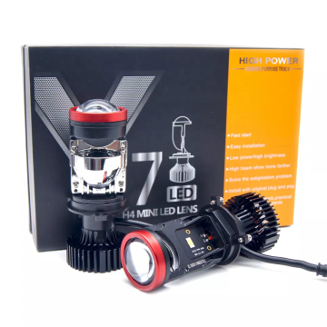 Y7 H4 Mini-LED-Projektor-Scheinwerfer DC12V-24V 90W Glühbirnen