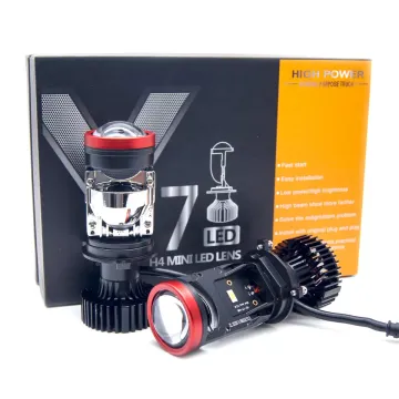 Y7 H4 Mini LED Projector Headlight DC12V-24V 90W Bulbs