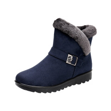 Mom's snow boots keep you warm