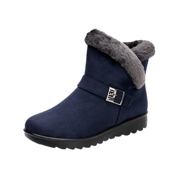 Mom's snow boots keep you warm