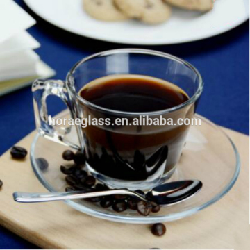 Heat-resistant glass flower cups small coffee cup creative cappuccino cups