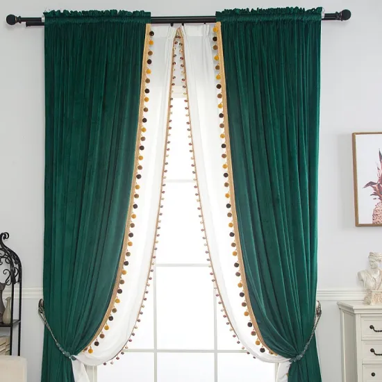 High-Quality Velvet Living Room Curtains: Elegant, Modern Blackout, and Beaded Designs