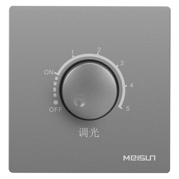 Gunmetal one gang dimmer switch