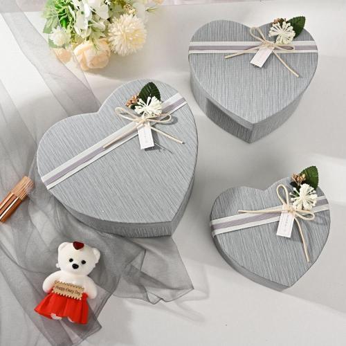 Συσκευασία δώρου πολυτελείας άδειο χάρτινο κουτί σοκολάτας σε σχήμα καρδιάς συσκευασία δώρου τριαντάφυλλο κουτί λουλουδιών