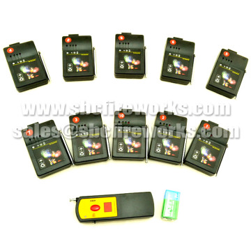 10 channels fireworks wireless remote control firing system