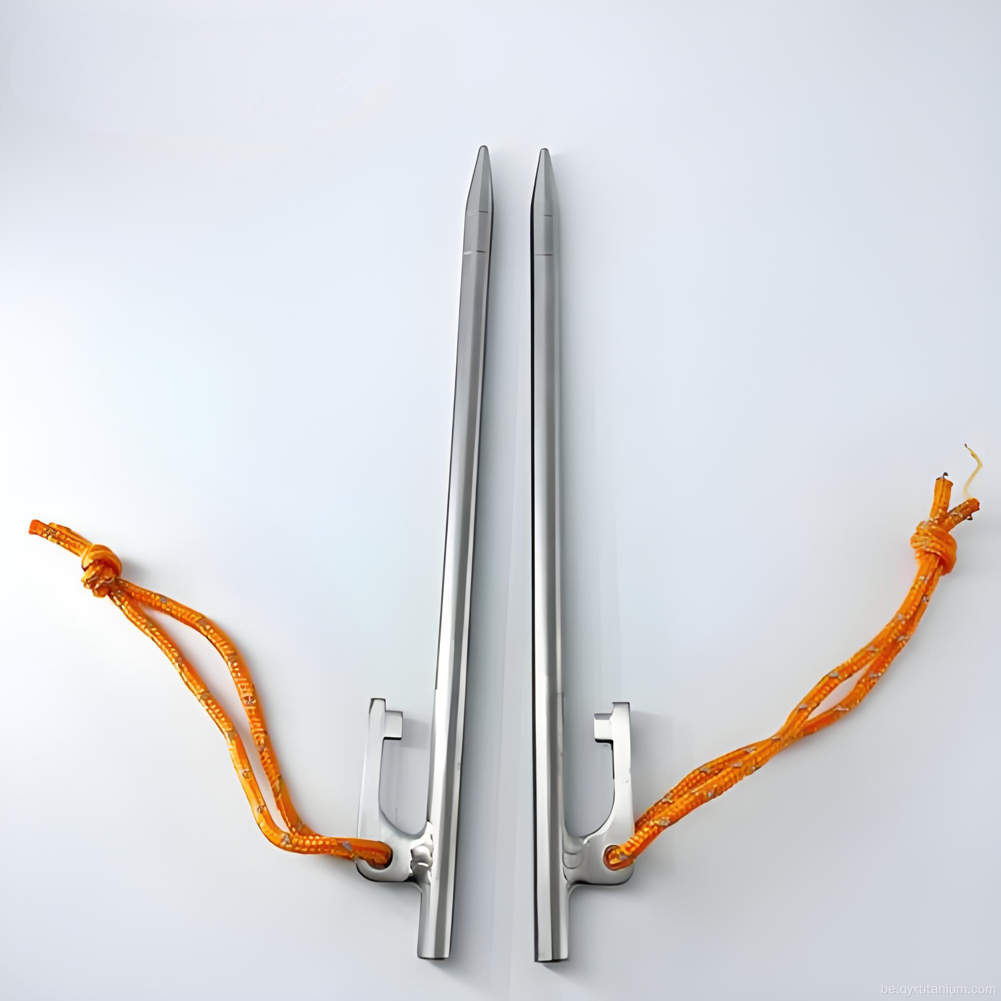 Titanium Heavy Duty Pont Pegs для адпачынку на адкрытым паветры