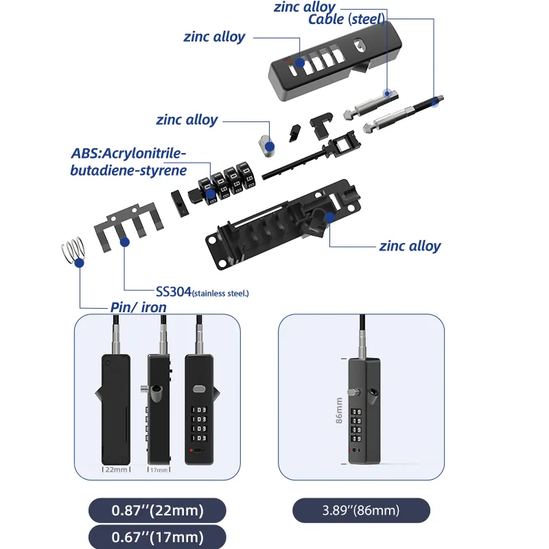 10 cable lock