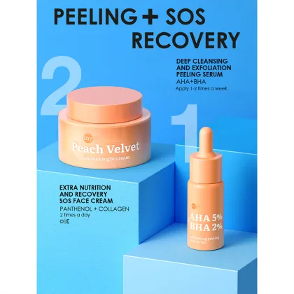 Ultimate Private Label Organic Facial Serum & Cream Set: AHA, BHA, Salicylic Acid for Acne Removal & Skin Rejuvenation