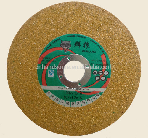 4" 100x2x16 mm Abrasive Cutting Wheels For Stainless steel