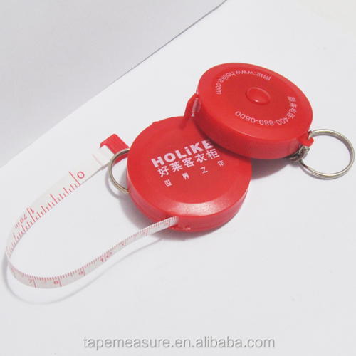 2M Red Keychain Retractable Tape Measure