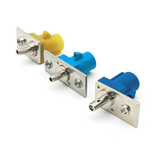 Straight Fakra Male Panel Mount RF Coaxial Connector