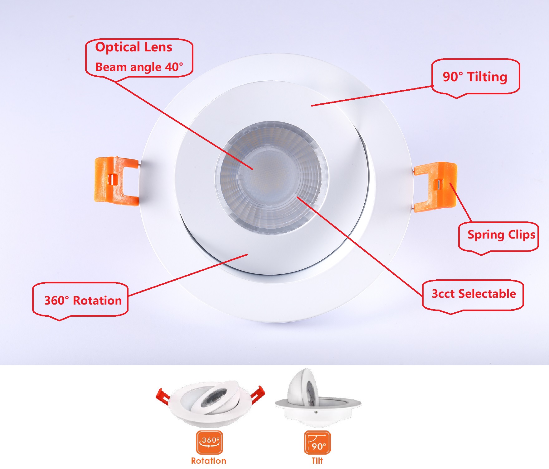 Led Gimbal Downlight Details