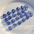 Royal Blue Crystal Octagon Beaded Strings gordijnkettingen