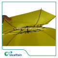 Guarda-chuva Windproof do golfe da fibra de vidro de 30 polegadas amarelo