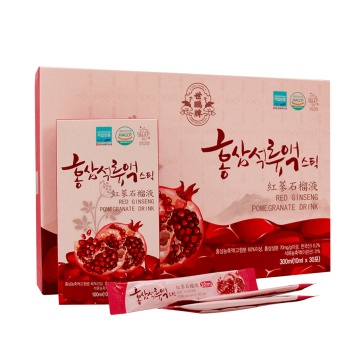 Ginseng merah yang diimport dan cecair delima