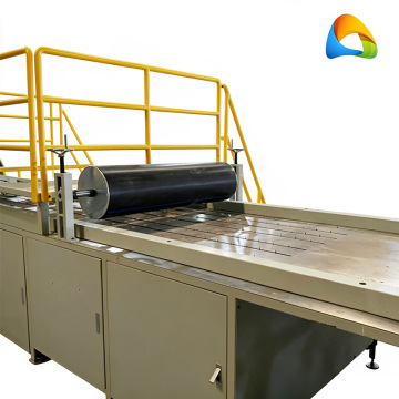 Automatic production line of rock wool roll station