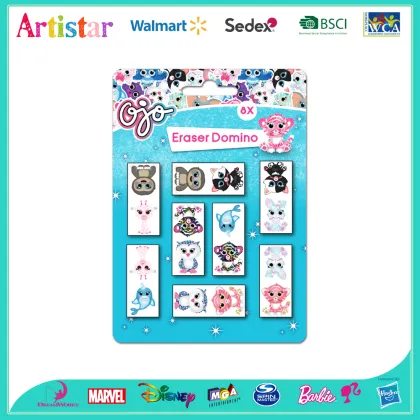 Cute eraser domino