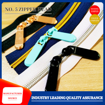 Round head wave thumb zipper