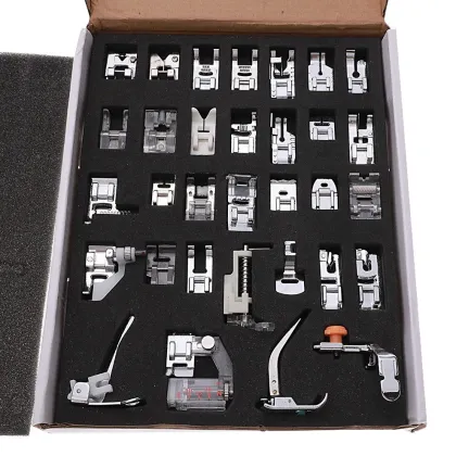 32pcs Sewing Machine Presser Foot Kit for Brother Singer Janome