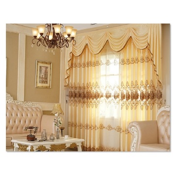 European Luxury Blackout Curtains with Elegant Embroidery: Perfect for Living Rooms and Bedrooms
