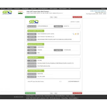 Polyfenylensulfid Indien Importera data