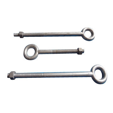 Eye bolts, various materials are available