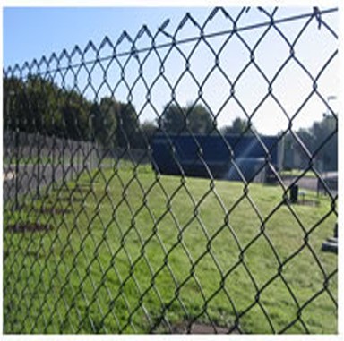 Black Powder Coated Chain Link Fencing Basketball Court