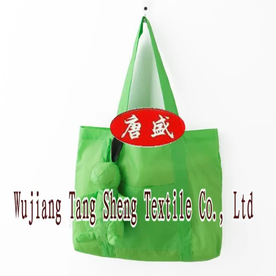 210T Recycled polyester woven fabric shopping bag,RPET PONGEE/TAFFETA FABRIC