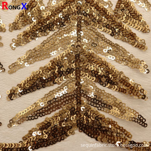 New Design Sequin Stretch Fabric With High Quality