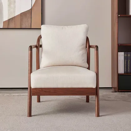 North American Black Walnut Solid Wood Leisure Chair