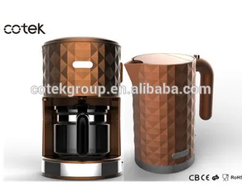 2015 hot sale diamond rang kitchen appliance drip coffee maker and electric kettle