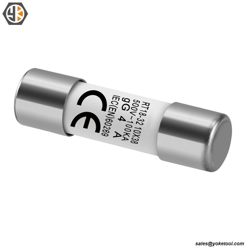 Tubo de cerámica cilíndrico del vínculo solar del fusible para el sistema de energía solar RO19 0.5-32A 600V