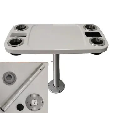 Rectangular ABS Table with Wood Grain for Yacht and Outdoor Use