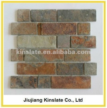 Natural Rustic Slate Wall Designed Mosaic Tile