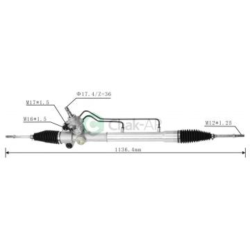 RHD Powe Hydraulic Steering Rack สำหรับ Toyota Avanza 1.3cc 2003-