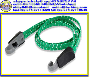 Green bicycle elastic rope with hook , bungee elastic rope , luggage rope