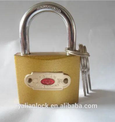 Good Quality Golden Color Painted Iron Padlock