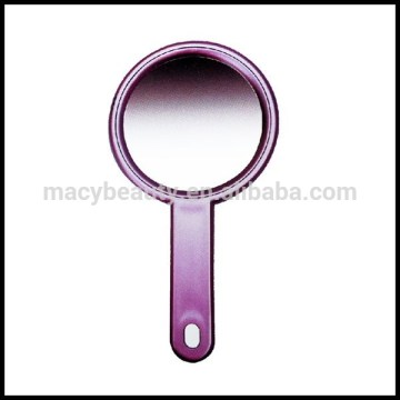 Plastic single side handle mirror makeup mirror professional