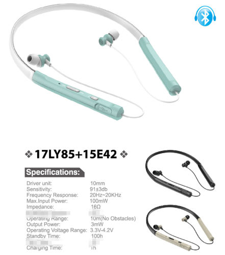 Neck hanging headphones