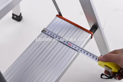 Household aluminum folding ladder,Adjustable decorative step ladders, Multi purpose folding step ladders