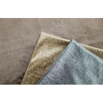 Tela de terciopelo de tapicería de sofá de holanda impresa en color sólido