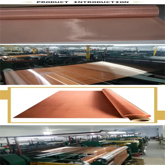 Red Copper Wire Cloth Screen Fabric Mesh 200 mesh Faraday Cage Copper Wire Mesh