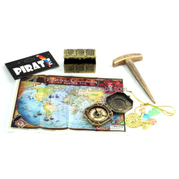 2021 Wholesale High Quality Pirate Costume 5-Piece Set with Compass and Map