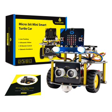 Keyestudio Micro Bit Mini Smart Tortoise Car - Factory OEM Kit with Mainboard